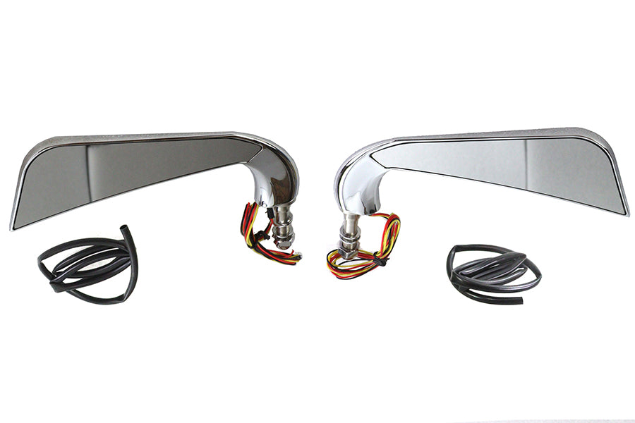 HARLEY "Evil Eye" Spiegel-Set mit Billet-Haltern, passend für alle Modelle 0- links und rechts anwendbar