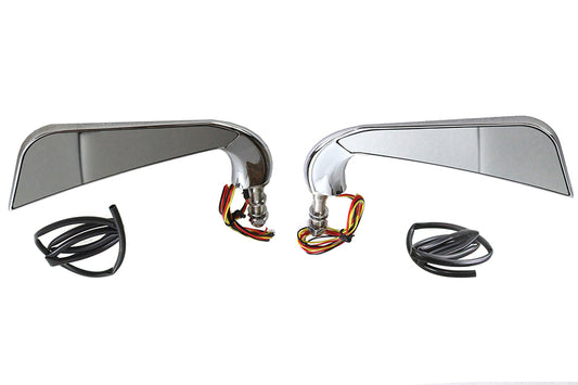 HARLEY "Evil Eye" Spiegel-Set mit Billet-Haltern, passend für alle Modelle 0- links und rechts anwendbar