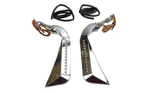 HARLEY "Evil Eye" Spiegel-Set mit Billet-Haltern, passend für alle Modelle 0- links und rechts anwendbar