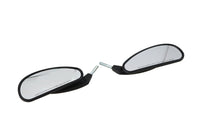 HARLEY Billet Style Teardrop Mirror Set Black Fits 1982-UP All, models
