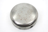 HARLEY Raw 6 inch Air Cleaner Cover with Logo fits 1941-1948 UL,   1941-1952 WL,