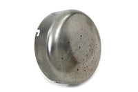 HARLEY Raw 6 inch Air Cleaner Cover with Logo fits 1941-1948 UL,   1941-1952 WL,