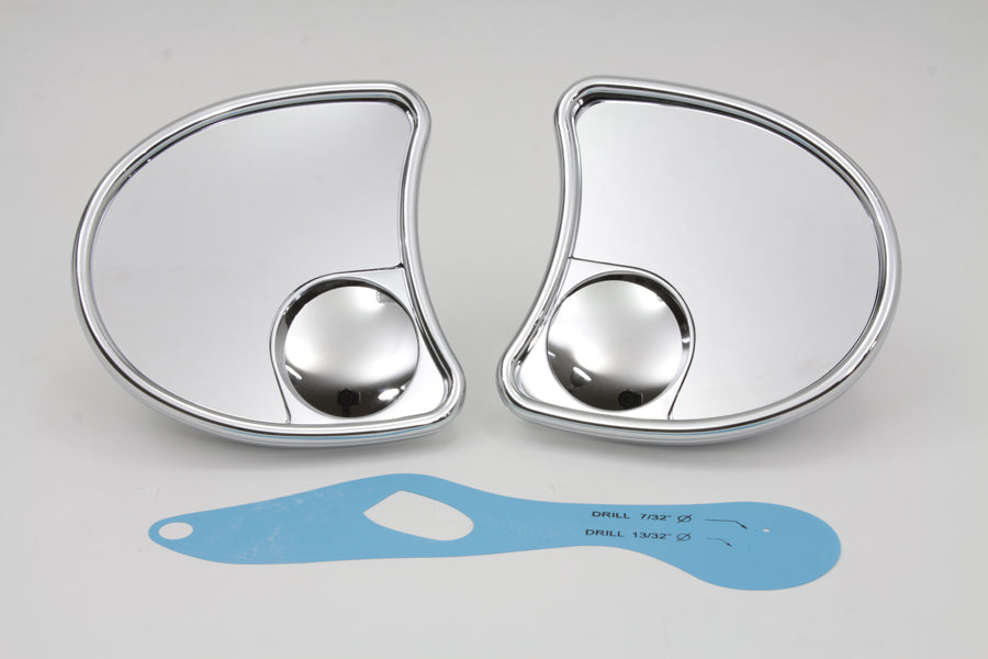 HARLEY Split Vision Verkleidungs-Montagespiegel-Set passend für FLT ab 2014,