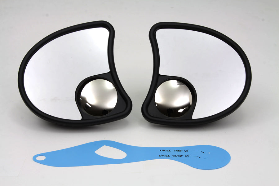HARLEY Split Vision Verkleidungshalter-Spiegelset passend für FLT Modelle ab 2014,