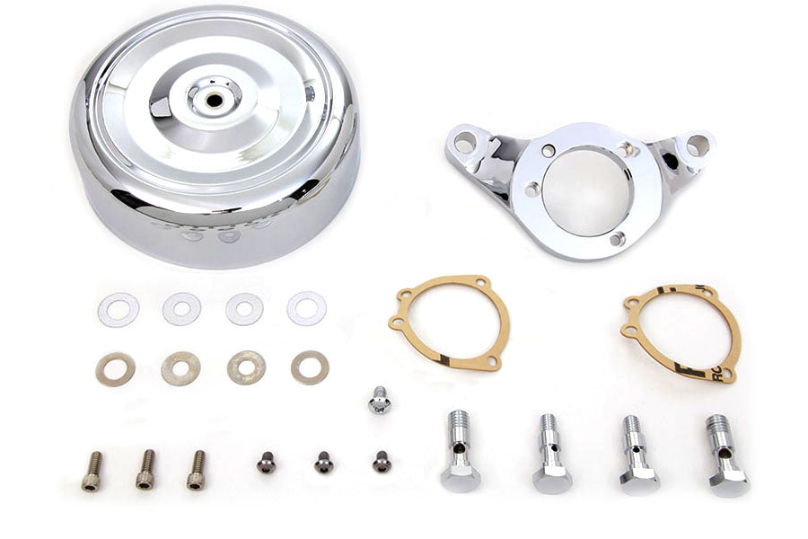 HARLEY Chrom Wyatt Gatling Luftfiltergehäuse passend für 1993-2007 FXST, 1993-2007 FXD,