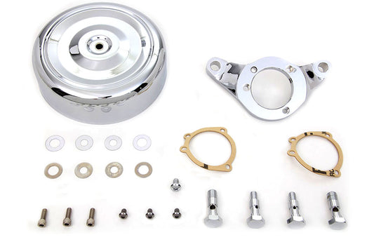 HARLEY Chrom Wyatt Gatling Luftfiltergehäuse passend für 1993-2007 FXST, 1993-2007 FXD,