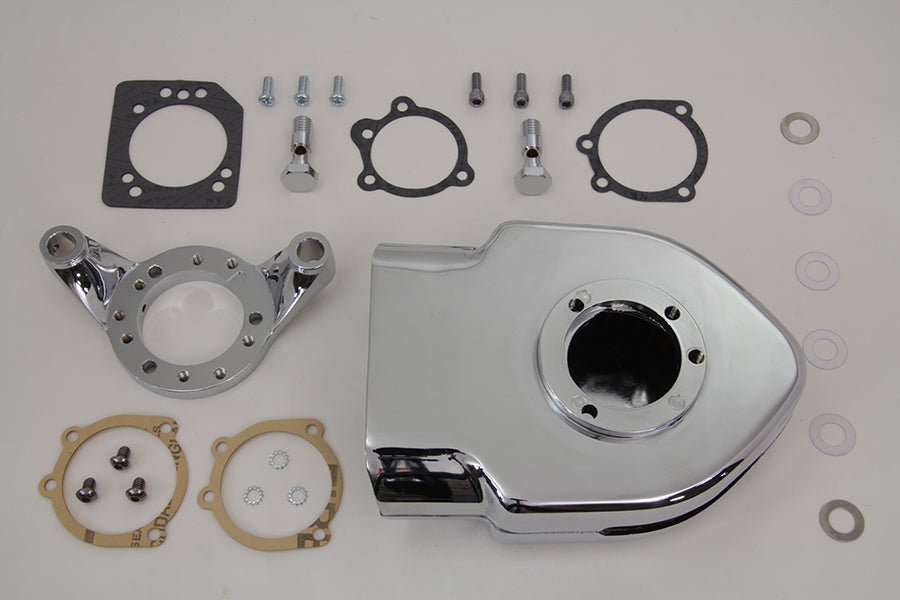 HARLEY Chrom Wyatt Gatling Luftfilterkit passend für XL ab Bj. 1991,