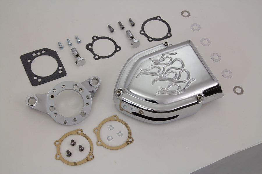 HARLEY Chrom Wyatt Gatling Luftfilterkit passend für XL ab Bj. 1991,