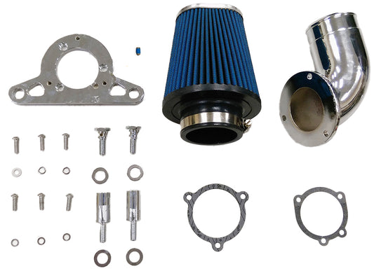 HARLEY Heavy Breather Performance Luftfilter-Kit Chrom passend für 2008-2015 FXDL, 2008-2015 FXDWG, 2