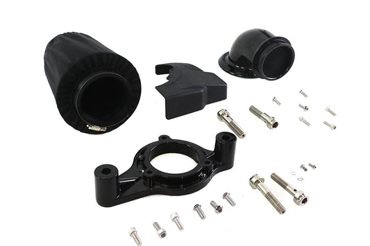 HARLEY M8 Heavy Breather Luftfilterkit Schwarz Passend für 2017-2023 FLHX,   2017-UP FLHTC,   2017-UP FLHTK