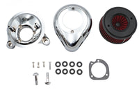 HARLEY Mini Teardrop Luftfilter-Kit Chrom Passend für 1988–2006 XL, 1990–1994 FXR, 1990–2006 FLT, 1