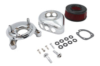 HARLEY Mini Teardrop Luftfilter-Kit Chrom Passend für 1988–2006 XL, 1990–1994 FXR, 1990–2006 FLT, 1