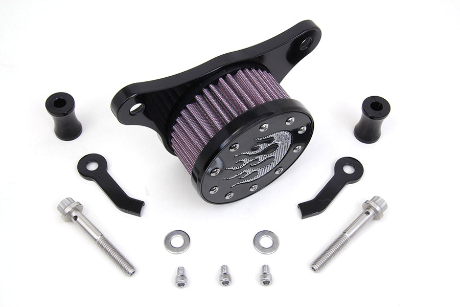 HARLEY Wyatt Gatling Air Cleaner Kit Black fits 2008-2016 FLT,