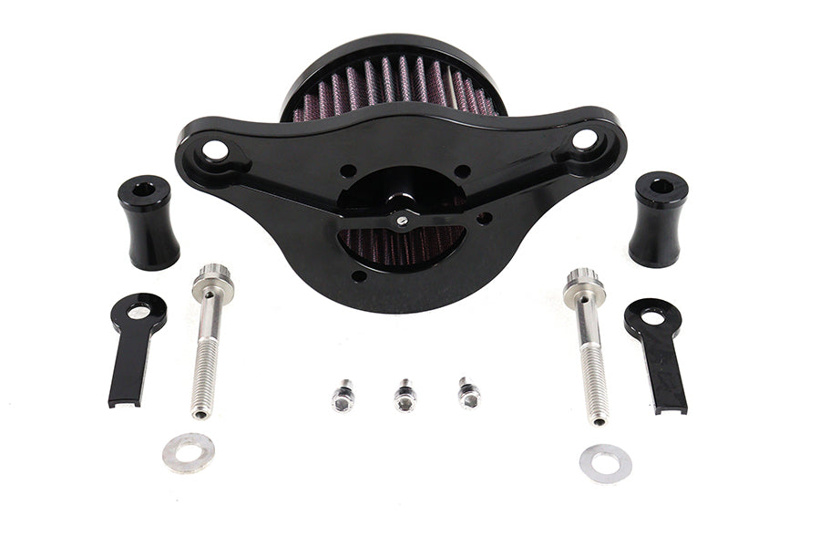 HARLEY Wyatt Gatling Air Cleaner Kit Black fits 2001-2015 FXST,  2001-2015 FLST,  2000-2017 FXD,  2000-2007 FLT,