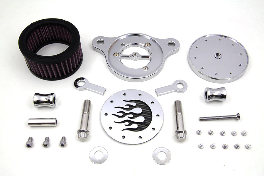 HARLEY Wyatt Gatling Air Cleaner Kit Chrome fits 1991-UP XL,