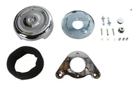 HARLEY 8 Zoll runder Luftfilter-Kit Chrom passend für 2008-2016 FLH,