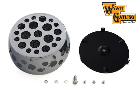 HARLEY Swiss Cheese Mesh Luftfilterabdeckung Passt für 0-  Custom, Anwendung