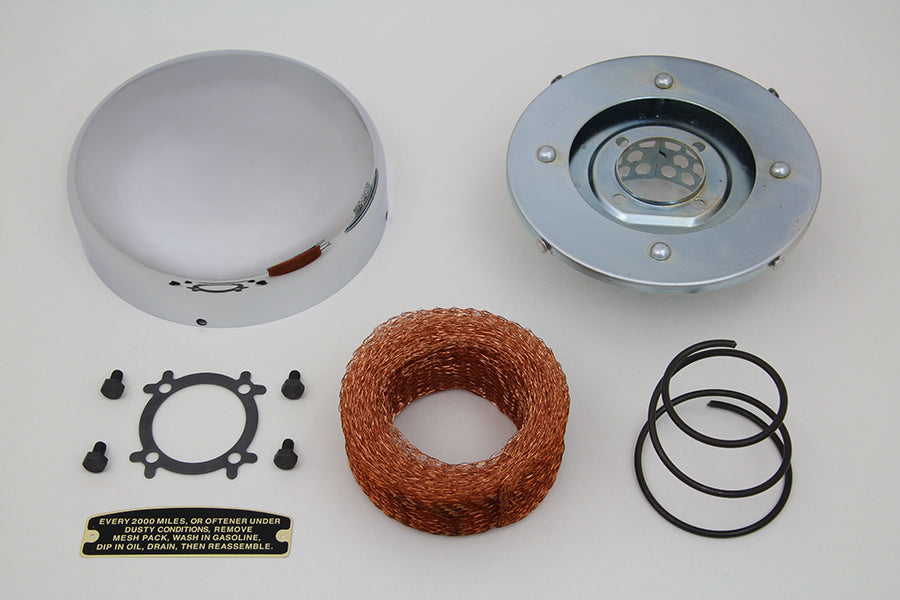 HARLEY 1936 Style Dome Luftfilter-Kit Passend für 1936-1940 EL, 1937-1940 FL,