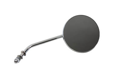 HARLEY Chrome 4 inch Round Mirror with Stud Stems Fits 1965-UP All, models for left or right side ap