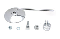 HARLEY Replica Round Mirror with Round Stem Chrome fits 0-  Custom, application to clamp on to right or left side