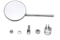 HARLEY Replica Round Mirror with Round Stem Chrome fits 0-  Custom, application to clamp on to right or left side