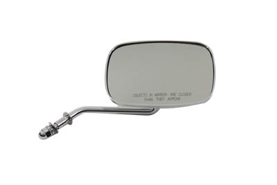HARLEY Rectangle Convex Type Mirror fits 1965-UP All, models for right side application