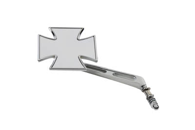 HARLEY Maltese Mirror with Girder Stem Chrome Fits 1965-UP All, models for left or right side applic