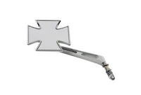 HARLEY Maltese Mirror with Girder Stem Chrome Fits 1965-UP All, models for left or right side applic