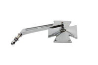 HARLEY Maltese Mirror with Girder Stem Chrome Fits 1965-UP All, models for left or right side applic