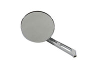 HARLEY Round Flame Mirror with 2 Slot Stem fits 1965-UP All, models for left or right side application