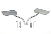 HARLEY S-Curve Spiegel Set mit runden Stielen Passend für alle Modelle ab 1965, für linke und rechte Seite