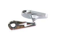 HARLEY Teardrop-Spiegel mit Klemmschaft auf Billet passend für 0- Custom, zur Klemmmontage links oder