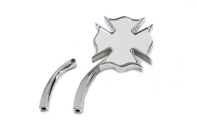 HARLEY Fire Fighter Mirror with Curved Stems Fits 1965-UP All, models for left or right side applica