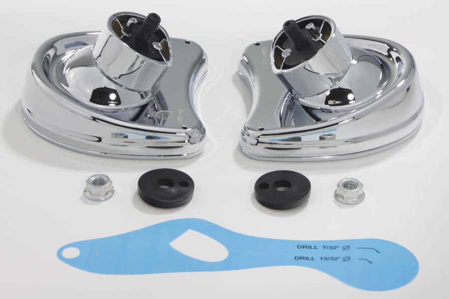 HARLEY Verkleidungsspiegel-Set Passend für 1996-UP FLT, 2012-2012 FLHXSE, 1996-2013 FLHX, 1996-2013