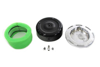 HARLEY 7 Zoll runder Luftfilter mit schwarzer Abdeckung Passend für 1971-1984 FL, 1985-1987 FL, 1971-1984 FX,