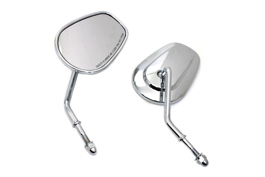 HARLEY Chrome Taper Convex Mirror Set fits 0-  All,