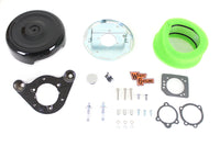HARLEY 8 inch Air Cleaner Kit Black Fits 2008-UP FLH,