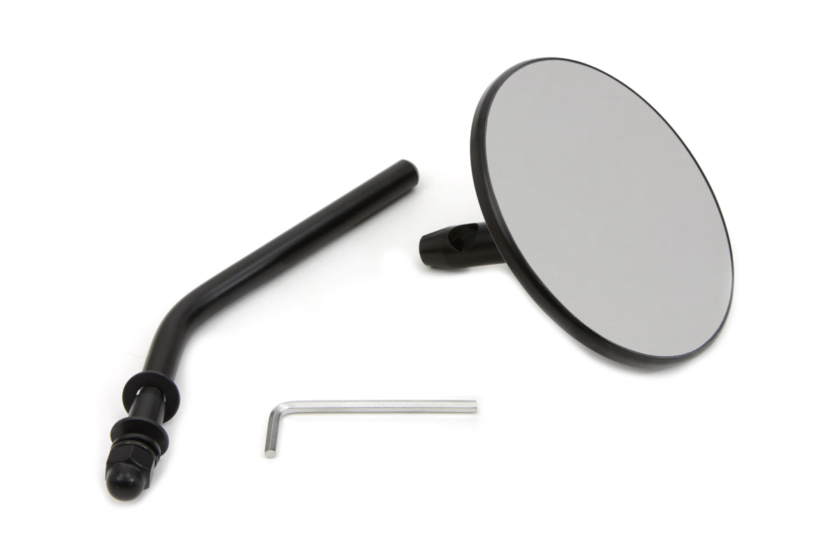 HARLEY Steel Back Mirror Black Fits 0-  Custom, application