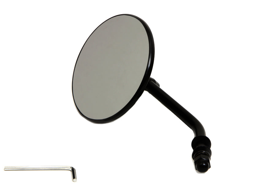 HARLEY Steel Back Mirror Black Fits 0-  Custom, application
