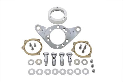 HARLEY Air Cleaner Bracket Kit Chrome Billet Fits 0-  Custom, application for 42, 45, 48 Mikuni Carb
