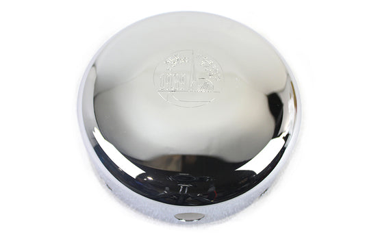 HARLEY Round Air Cleaner Cover with World's Fair Emblem fits 0-  Custom, applications
