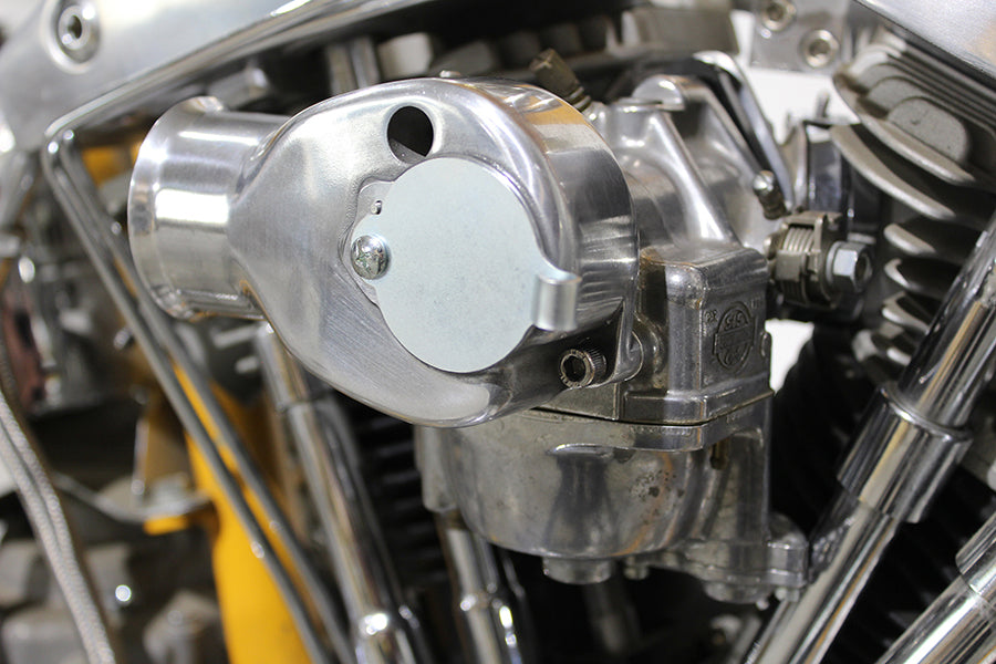HARLEY Tourist Trophy Shorty Vergaser Luftfilterhutze poliertes Aluminium Passend für 0-  Custom, Anwendung für S&