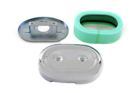 HARLEY Oval Luftfiltergehäuse passend für 1988-2006 XL, 1990-2015 FXST, 1990-2015 FLST, 1993-2007