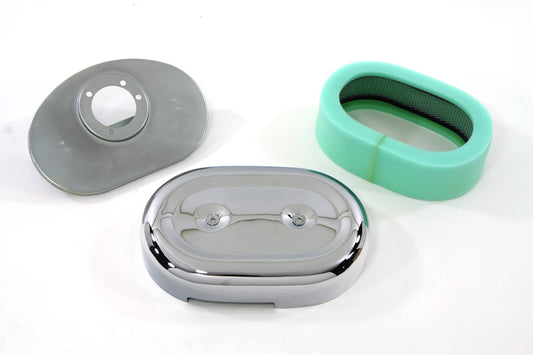 HARLEY Oval Luftfiltergehäuse passend für 1988-2006 XL, 1990-2015 FXST, 1990-2015 FLST, 1993-2007