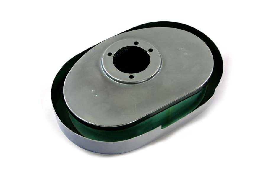 HARLEY Oval Luftfiltergehäuse passend für 1988-2006 XL, 1990-2015 FXST, 1990-2015 FLST, 1993-2007
