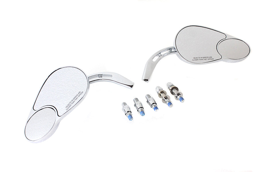 HARLEY Big Twin Spiegel Set Chrom Passend für 1996-UP FLT,
