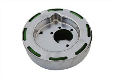 HARLEY Round Air Cleaner with V-logo fits 1972-1984 FL,   1972-1984 FX,   1984-1989 FXST,   1972-1987 XL,   1982-1989 FXR,   1982-1989 FXR,   1979-19