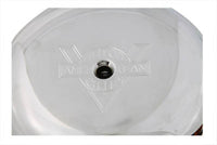 HARLEY Round Air Cleaner with V-logo fits 1972-1984 FL,   1972-1984 FX,   1984-1989 FXST,   1972-1987 XL,   1982-1989 FXR,   1982-1989 FXR,   1979-19