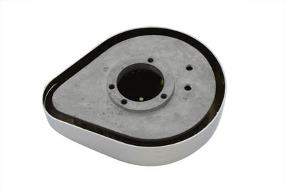 HARLEY Teardrop-Luftfilter mit Flammen, Chrom, passend für 1990–2015 FXST, 1990–2015 FLST, 1990–2007 FL