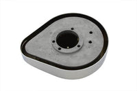 HARLEY Teardrop-Luftfilter mit Flammen, Chrom, passend für 1990–2015 FXST, 1990–2015 FLST, 1990–2007 FL